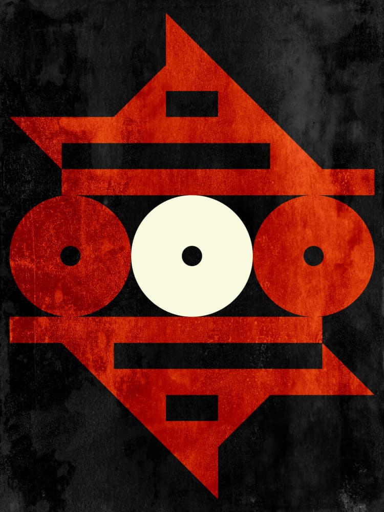 Primal Geometric Eye by Petr Strnad — canvas wall art