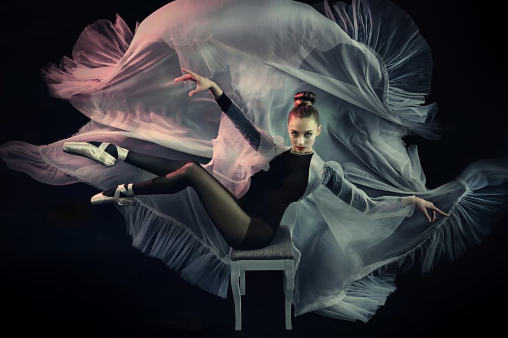 Elegant Ballerina Flow by Adela  Lia Rusu — canvas wall art