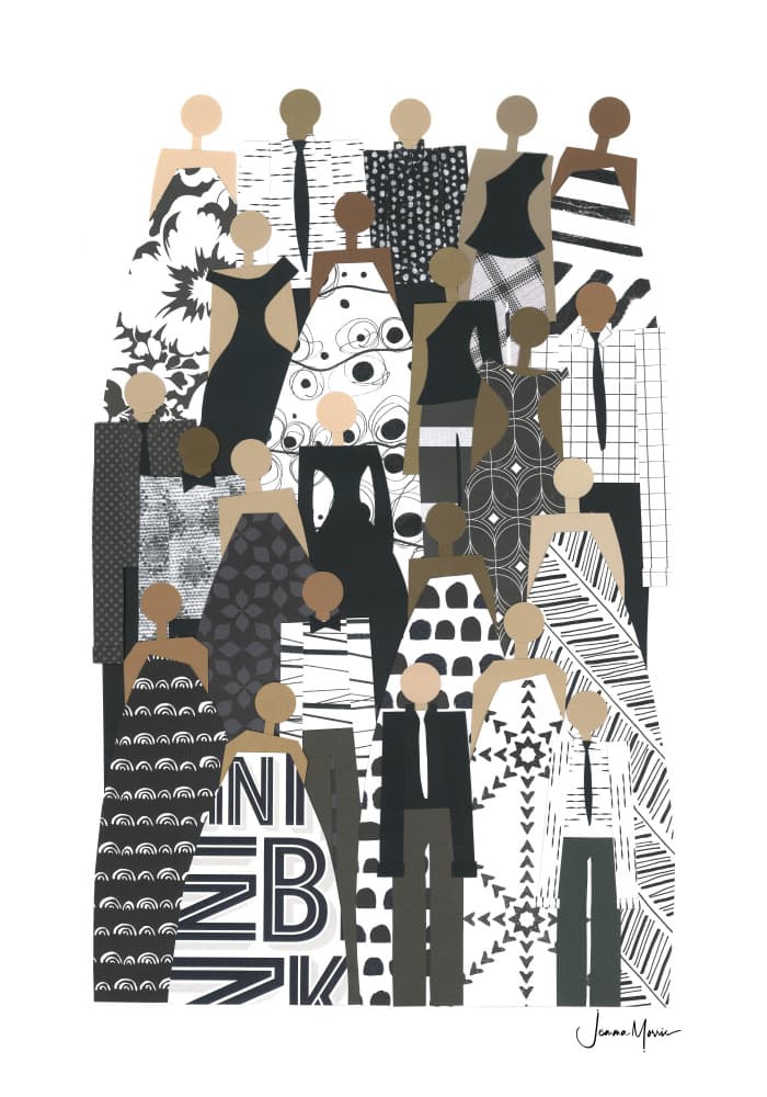 Diverse Fashion Community by Jemma Morris — canvas wall art