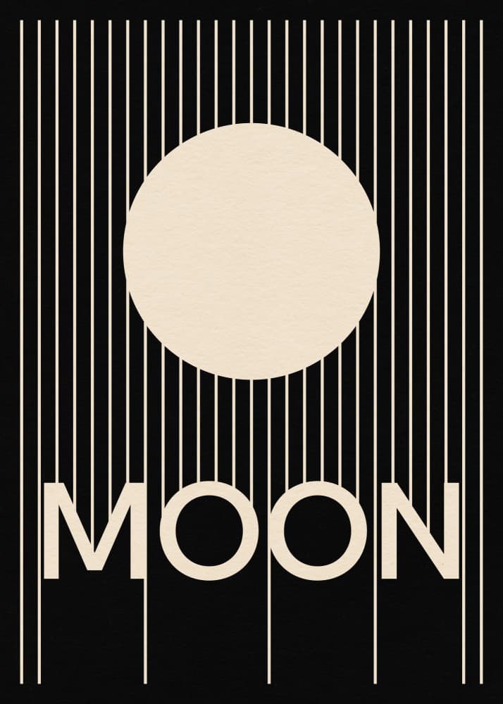 Moon by Rosi Feist — canvas wall art