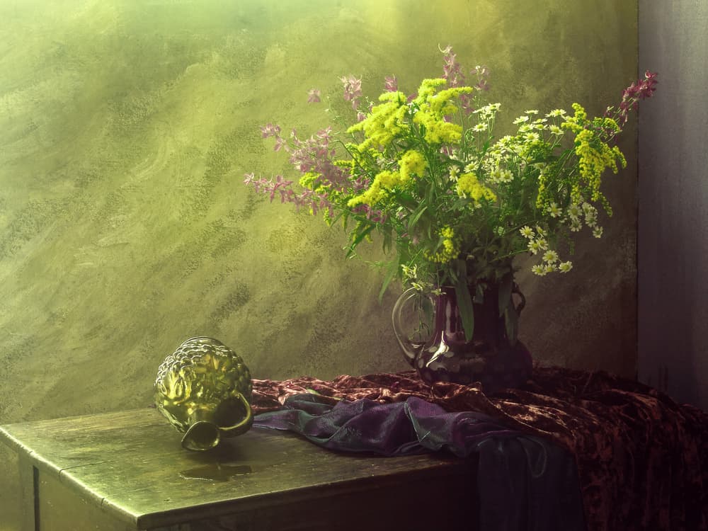 Autumn Floral Still Life by UstinaGreen — canvas wall art