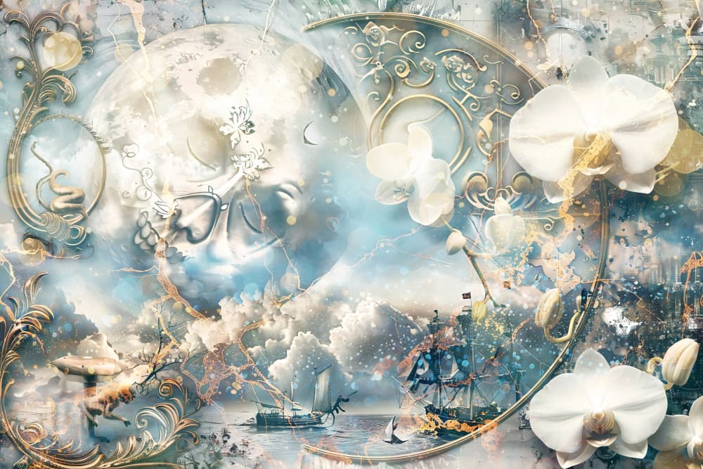 Moonlit Ocean Dream by Rafal Kulik — canvas wall art