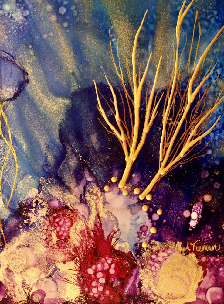 Fluid Gold Ocean by Amy Tieman — canvas wall art