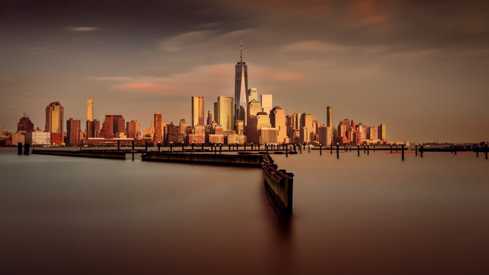 Manhattan Golden Hour by Wei (David) Dai — canvas wall art