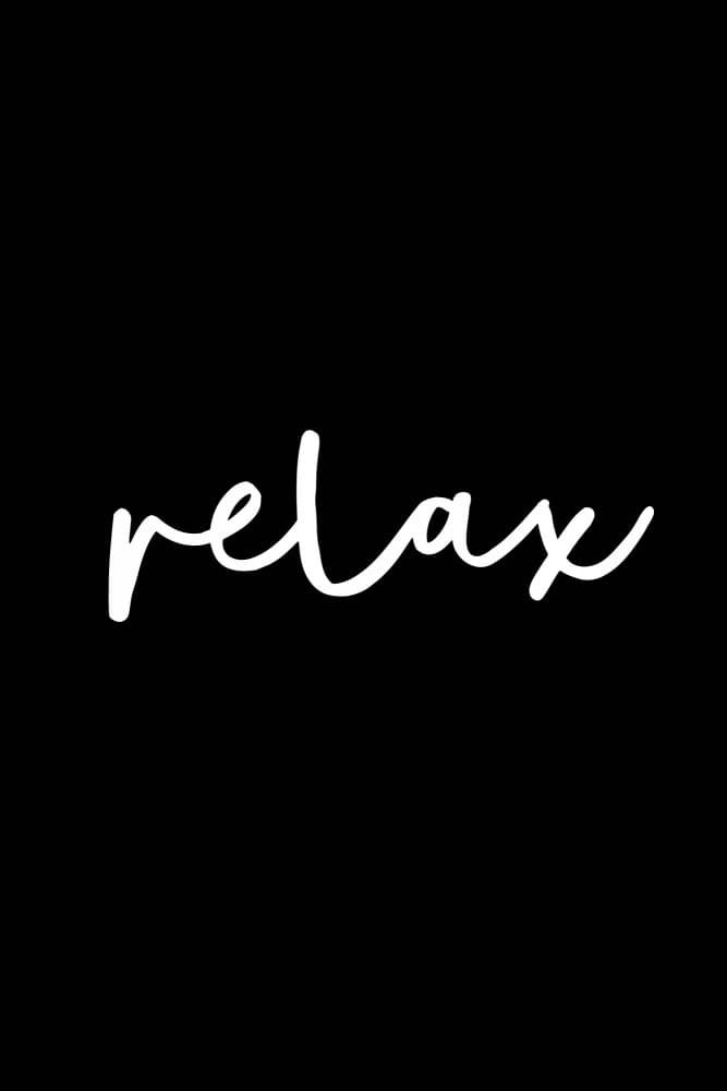 Relax Script by Brett Wilson — canvas wall art