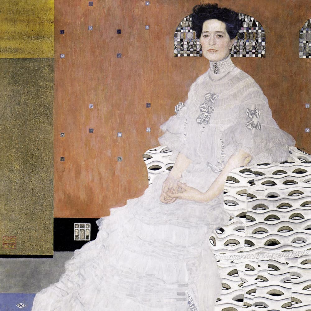 Bildnis Fritza Riedler (1906) by Gustav Klimt — canvas wall art