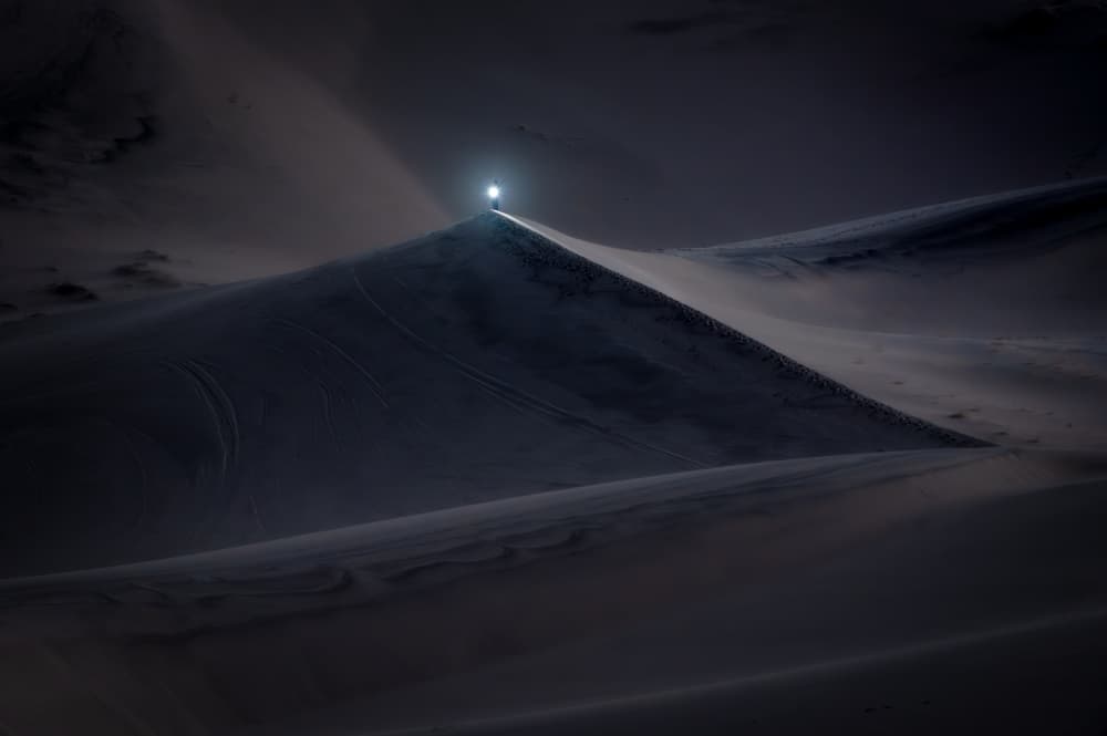 Winter Night Explorer by Yue Wu — canvas wall art