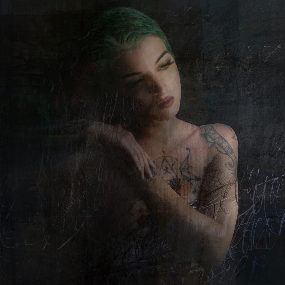 Pensive Green Hair by Tommaseo Gregorio — canvas wall art
