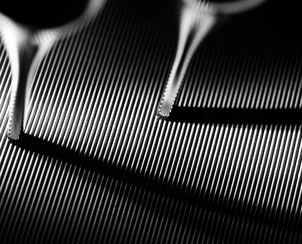 Optical Line Illusion by Erik Schottstaedt — canvas wall art