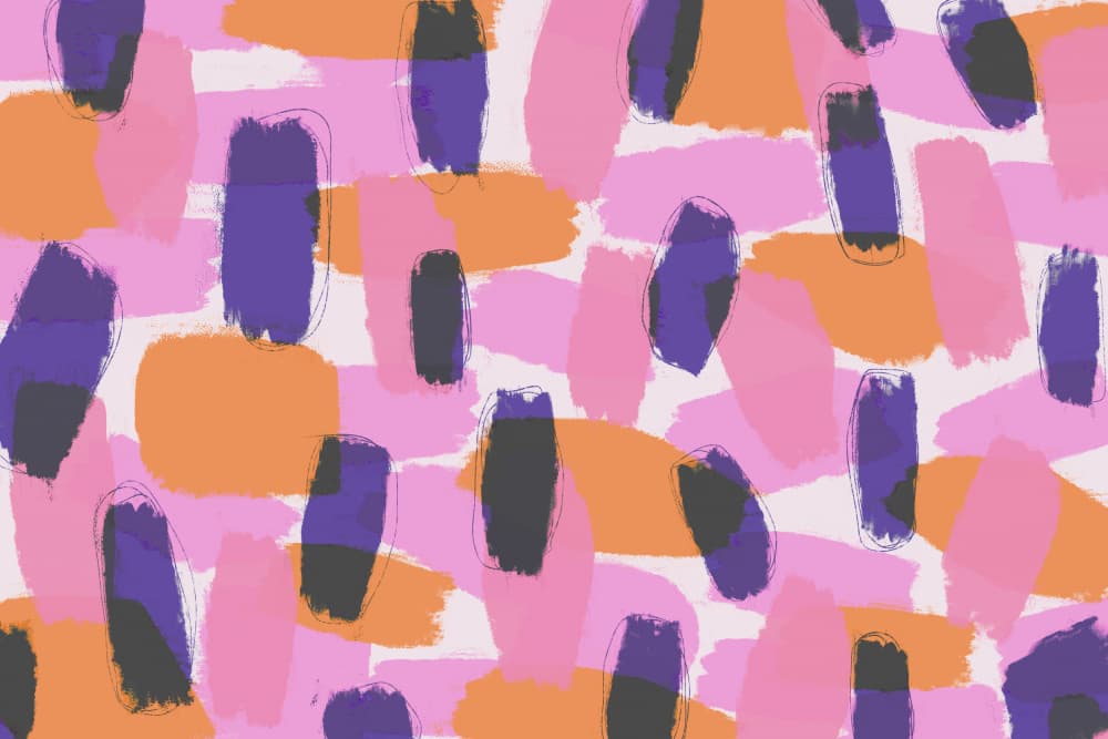 Bold Color Strokes by Treechild — canvas wall art