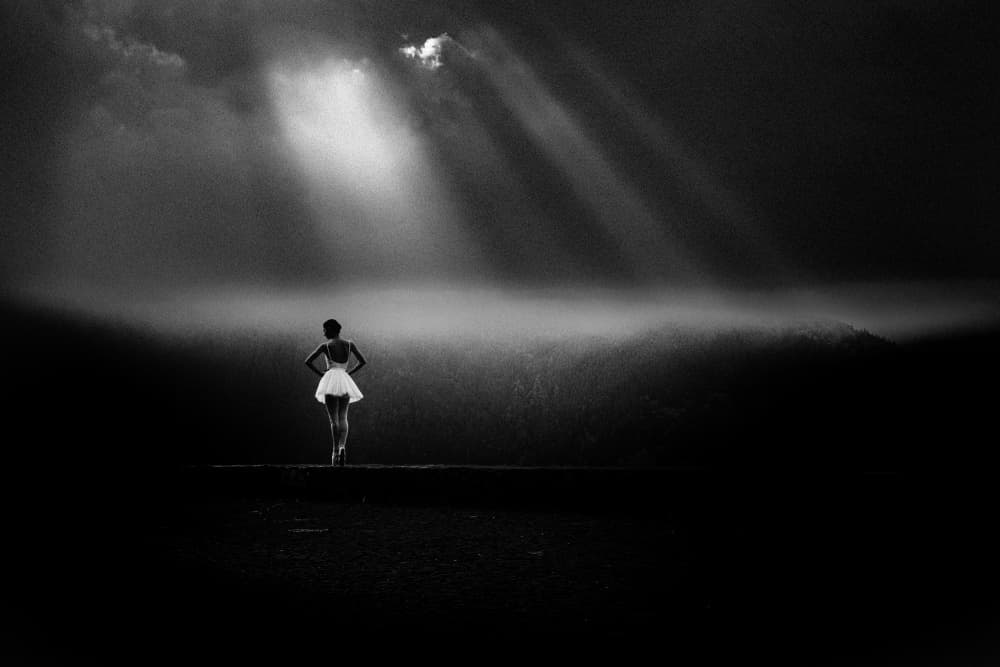 Ballerina in Light by Paulo Medeiros — canvas wall art