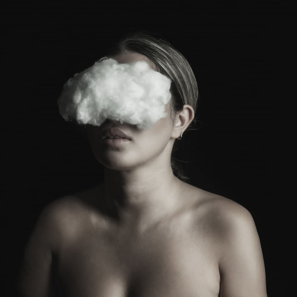 Dreamy Cloud Portrait by Hooman Sedaghi — canvas wall art