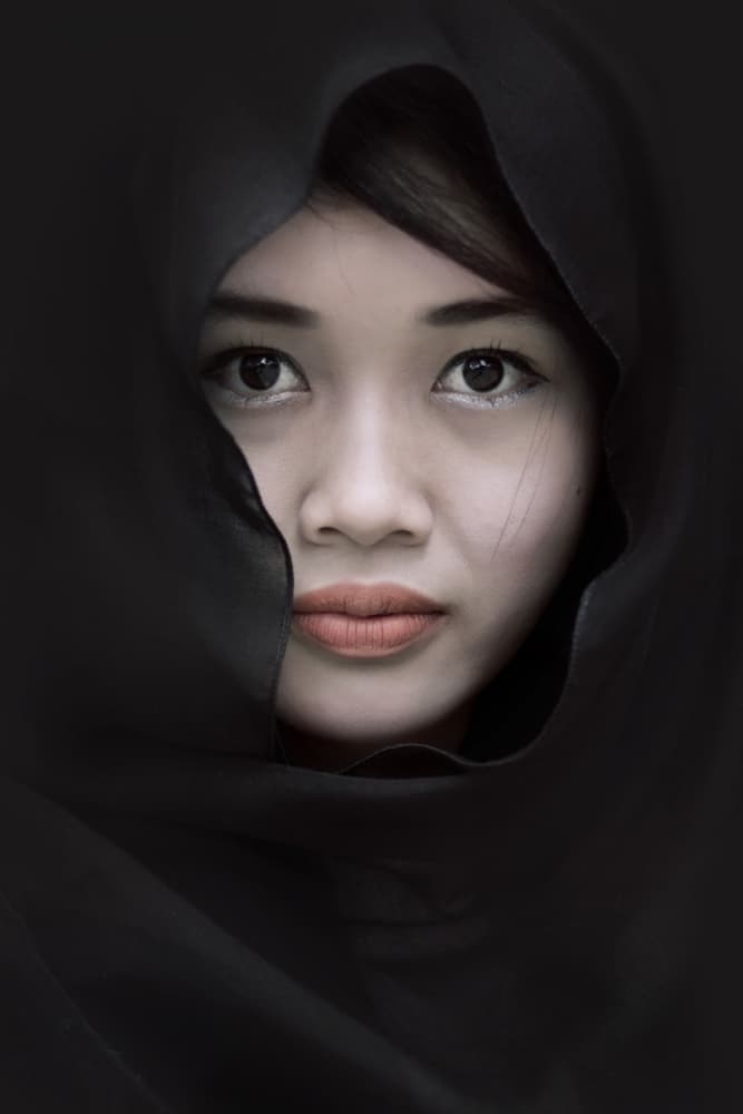 Captivating Dark Gaze by Teguh Yudhi Winarno — canvas wall art