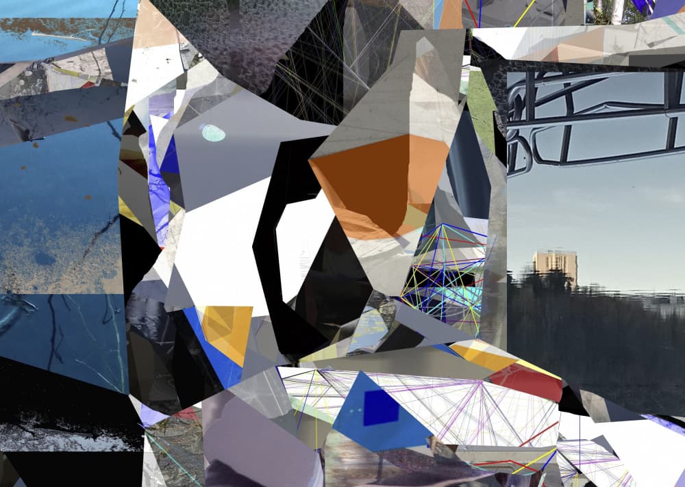 Modern Fragmented Geometry by Stefan Fransson — canvas wall art