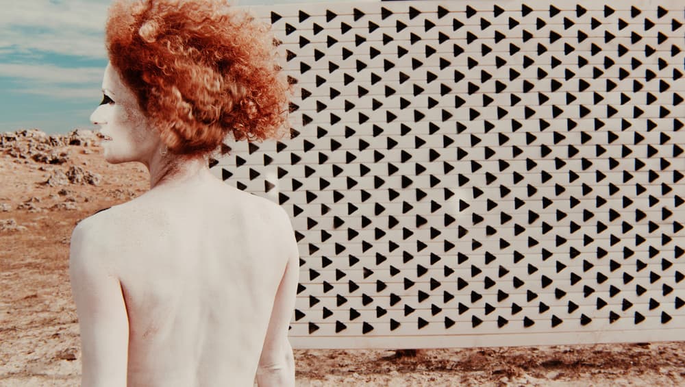 Red Hair Desert Wall by Dimitar Dachev — canvas wall art