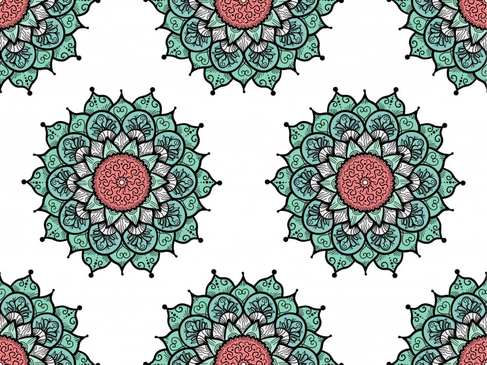 Bohemian Mandala Pattern by Marika Barsrsind — canvas wall art