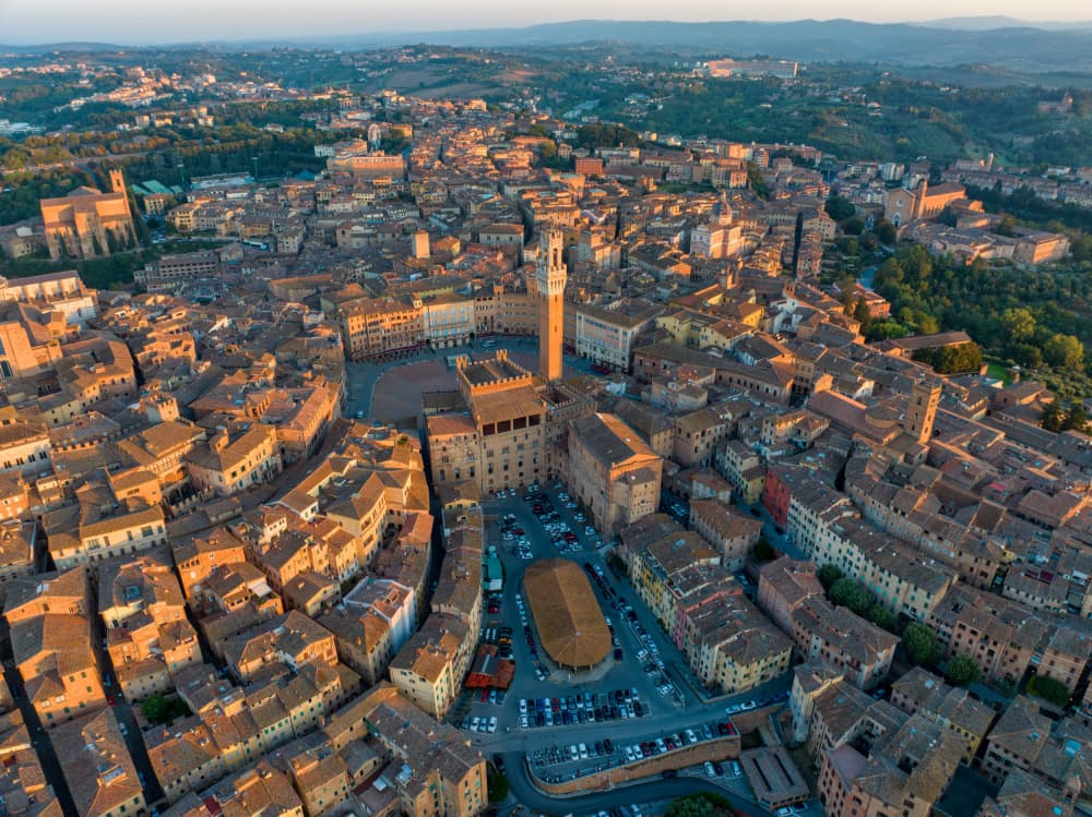 Siena Golden Hour Cityscape by Azim Khan Ronnie — canvas wall art