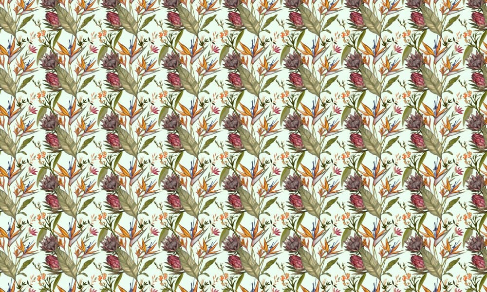 Exotic Floral Pattern by Josie George — canvas wall art