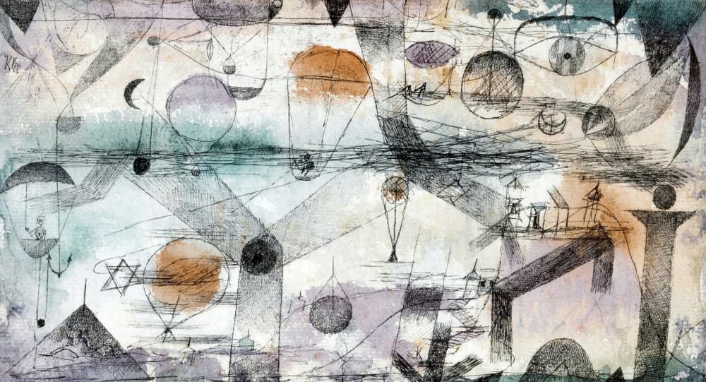 In the Realm of Air 1917 by Paul Klee — canvas wall art