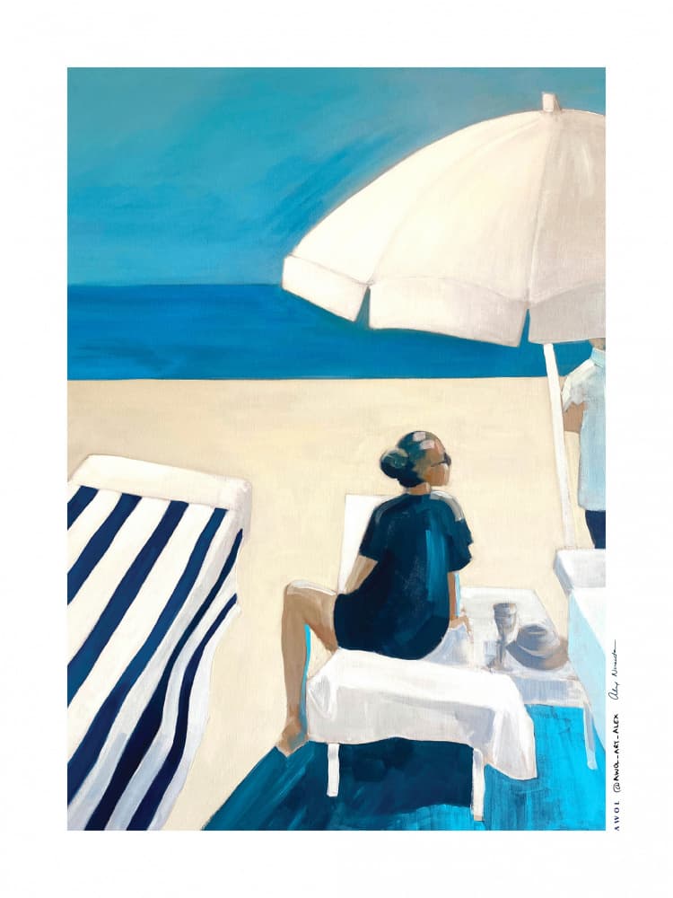 Beach Day Serenity by Awol Art Alex — canvas wall art