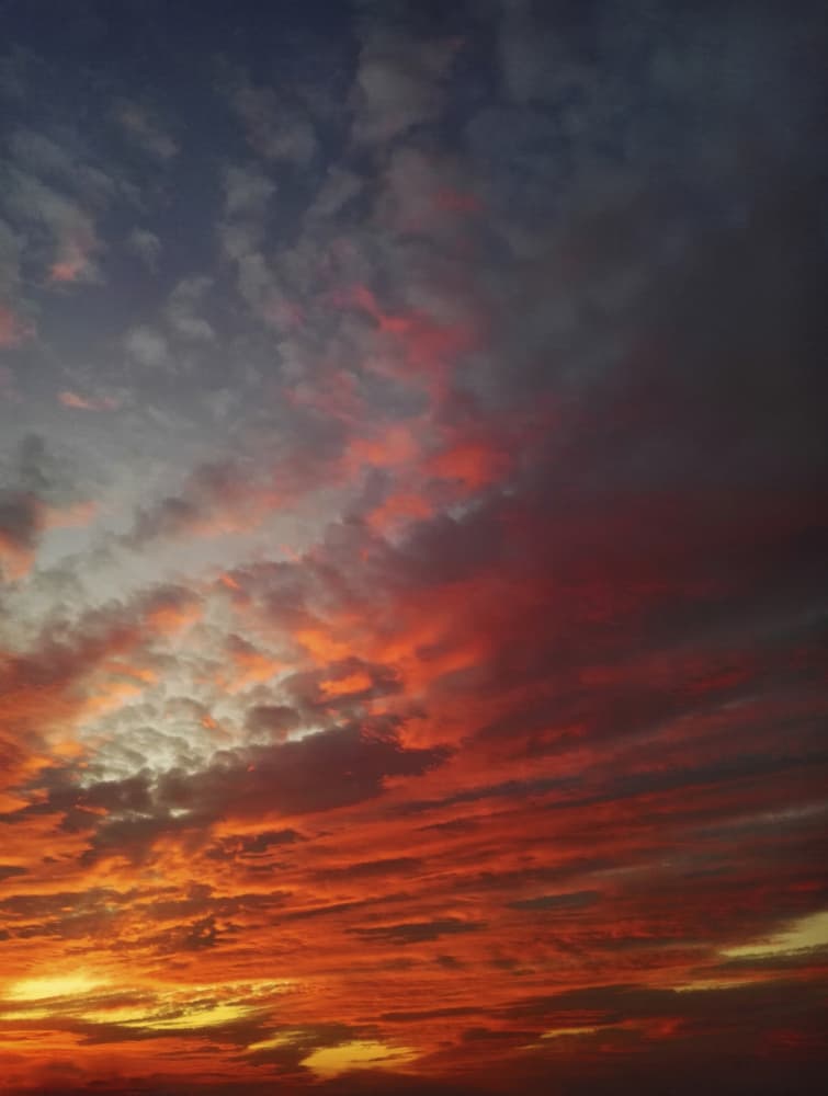 Fiery Sunset Sky by Angelo Cerantola — canvas wall art