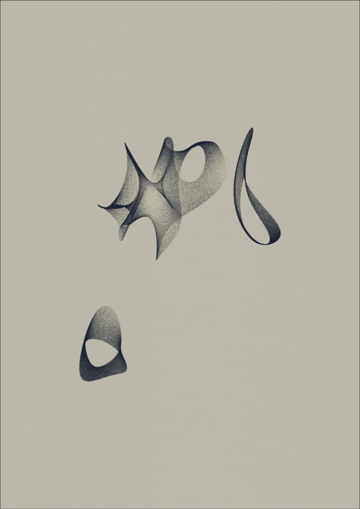 Elegant Fluid Forms by AV11 — canvas wall art