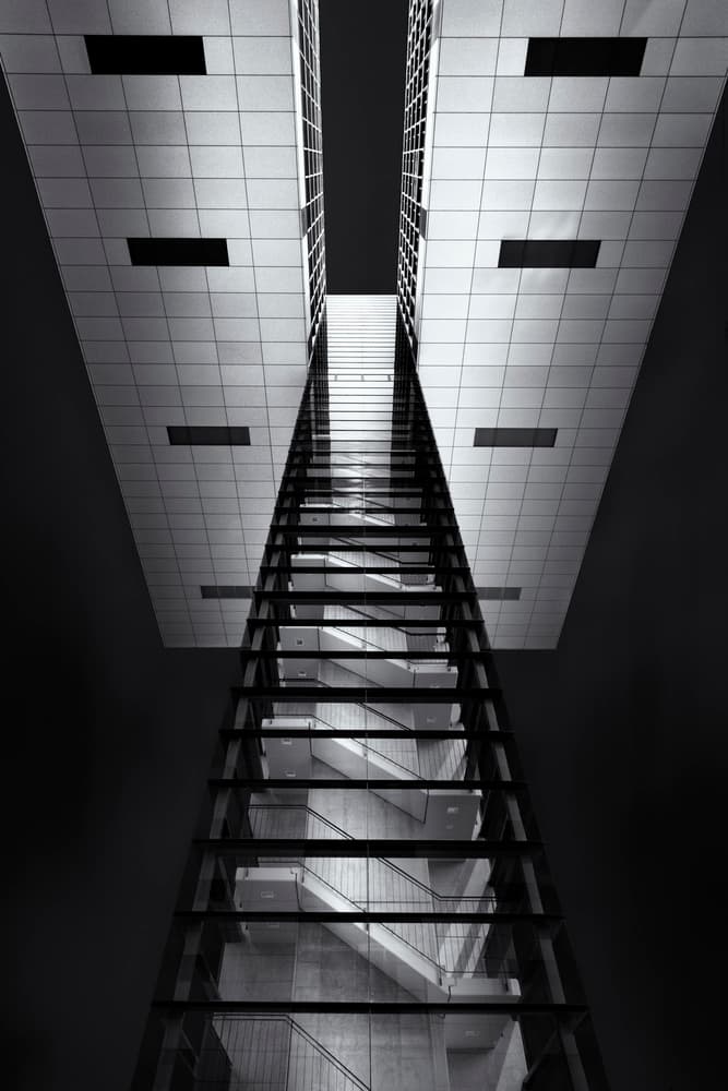 Modern Symmetrical Architecture by Tommi — canvas wall art
