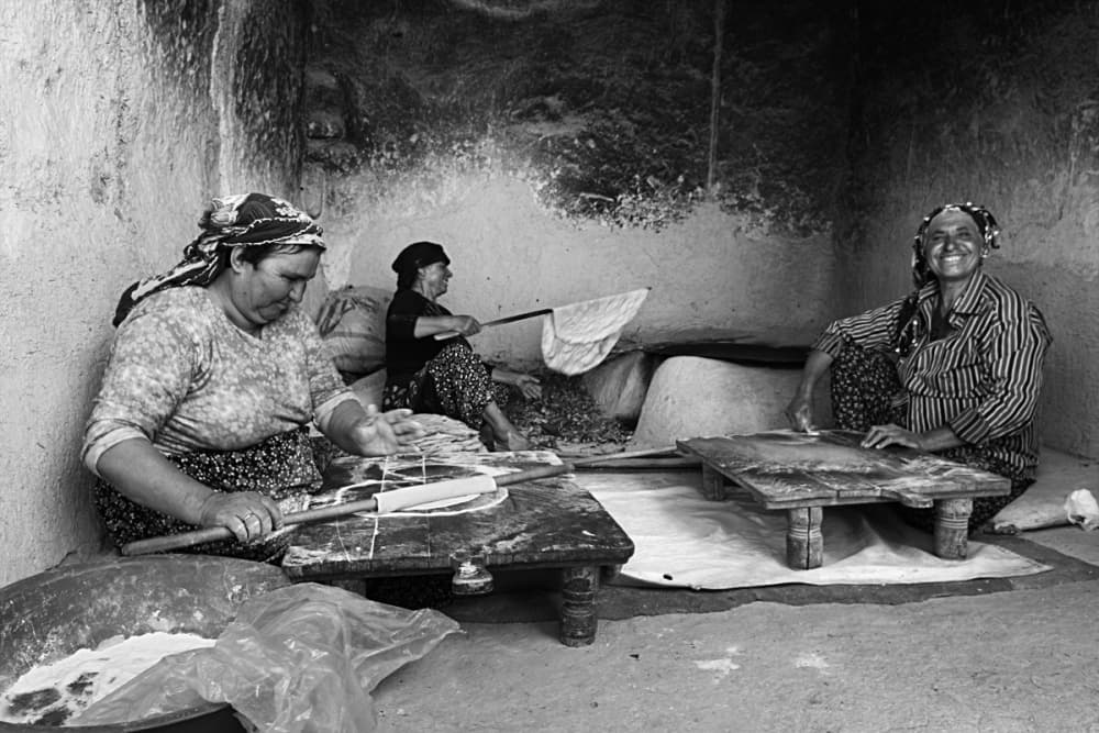 Traditional Bread Makers by Emine Basa — canvas wall art