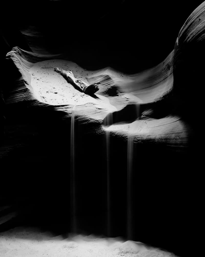 Silent Canyon Sands by David H Yang — canvas wall art