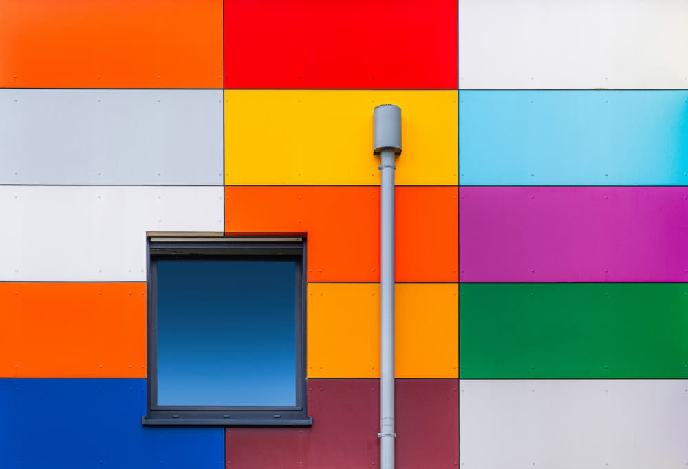 Abstract Color Blocks by Roland M Schwerdtfeger — canvas wall art