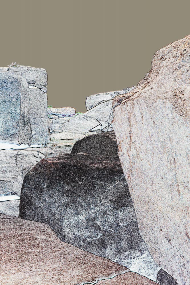 Rugged Desert Rocks by Santhosh ch — canvas wall art