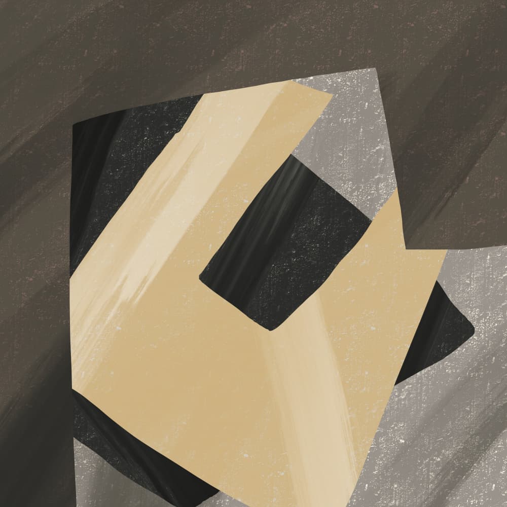 Modern Geometric Composition by Little Dean — canvas wall art