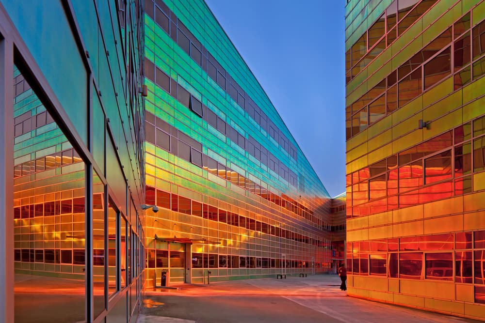 Vibrant Glass Reflections by Theo Luycx — canvas wall art