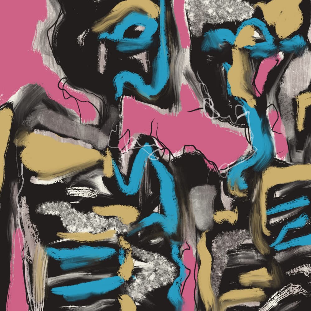 Bold Expressive Strokes by Little Dean — canvas wall art