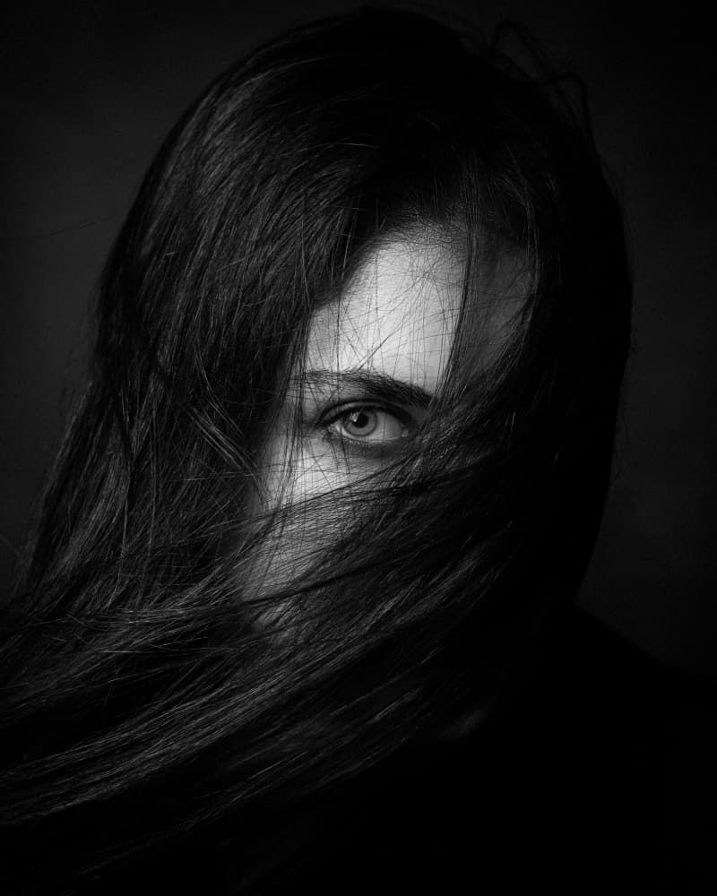 Mysterious Gaze by Mehdi Mokhtari — canvas wall art