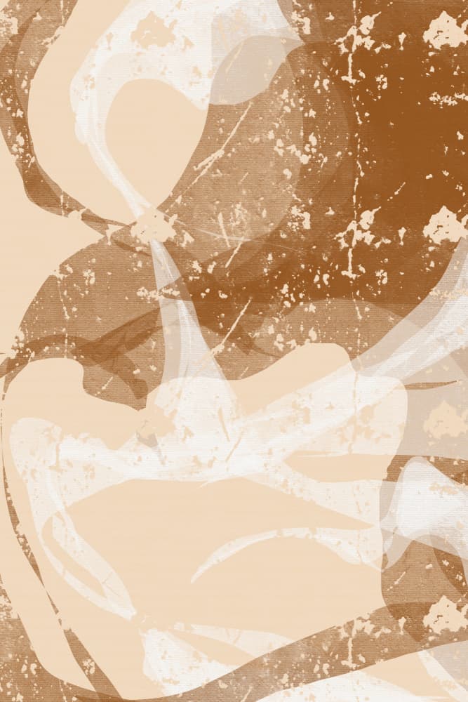 Brown Beige Fluid Abstract by Yuli Saputra — canvas wall art