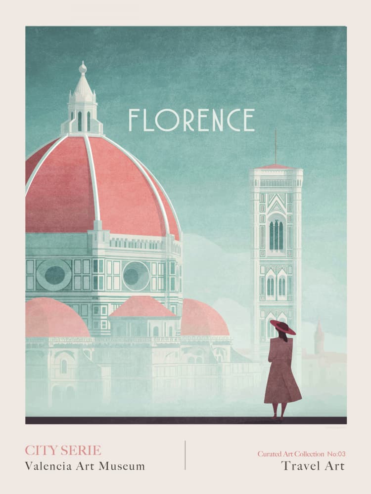 Florence - Piazza del Duomo by Emel Tunaboylu — canvas wall art