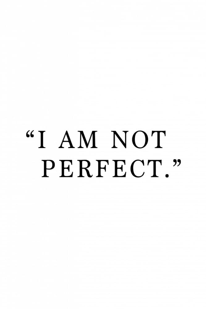 I Am Not Perfect by Veronika Boulová — canvas wall art