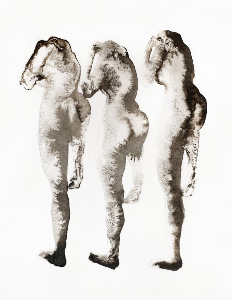 Ethereal Sepia Figures by Joshua Hoskins — canvas wall art