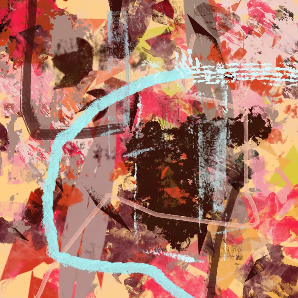Vibrant Abstract Energy by Pelin Atilla — canvas wall art