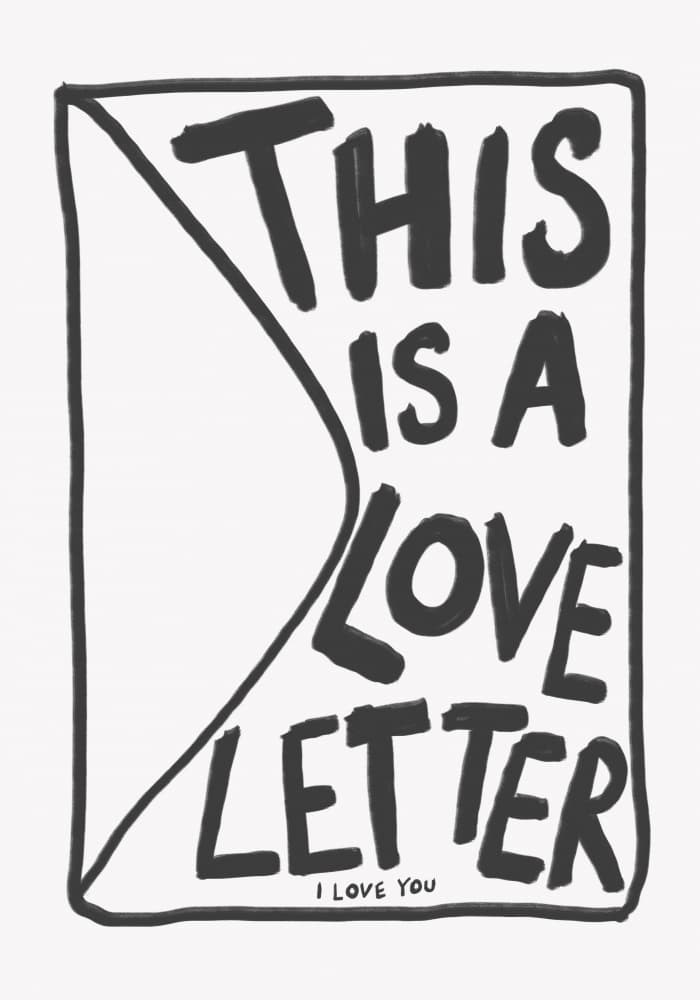This is a Love Letter by Athene Fritsch — canvas wall art