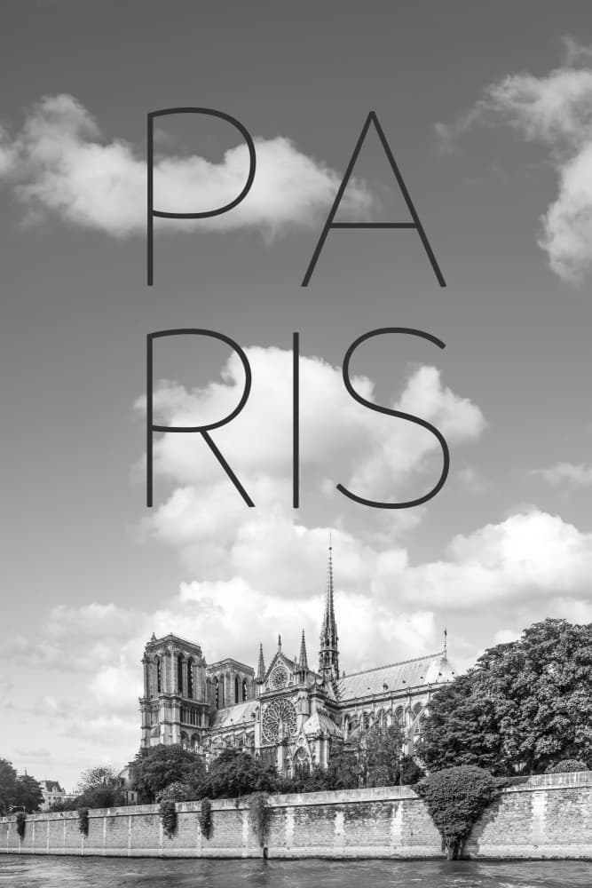 Paris Notre Dame Cathedral by Melanie Viola — canvas wall art