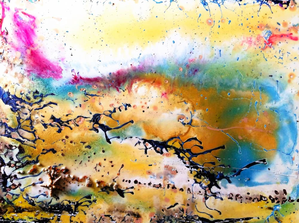 Vibrant Abstract Flow by Anda Bieza — canvas wall art