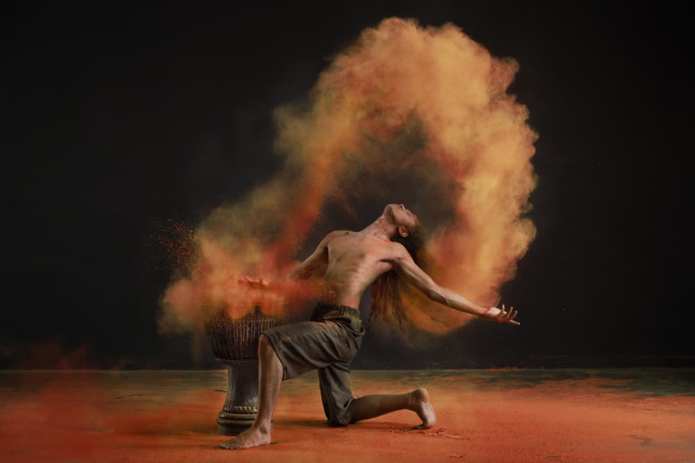 Expressive Powder Dance by Gatot Herliyanto — canvas wall art