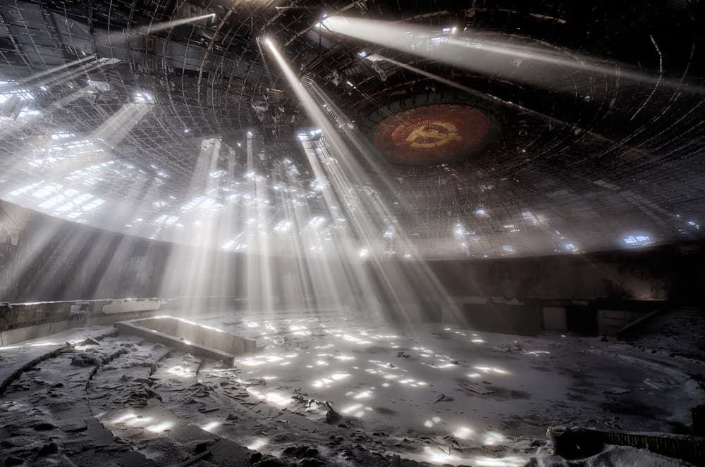 Abandoned Soviet Grandeur by Milen Dobrev — canvas wall art