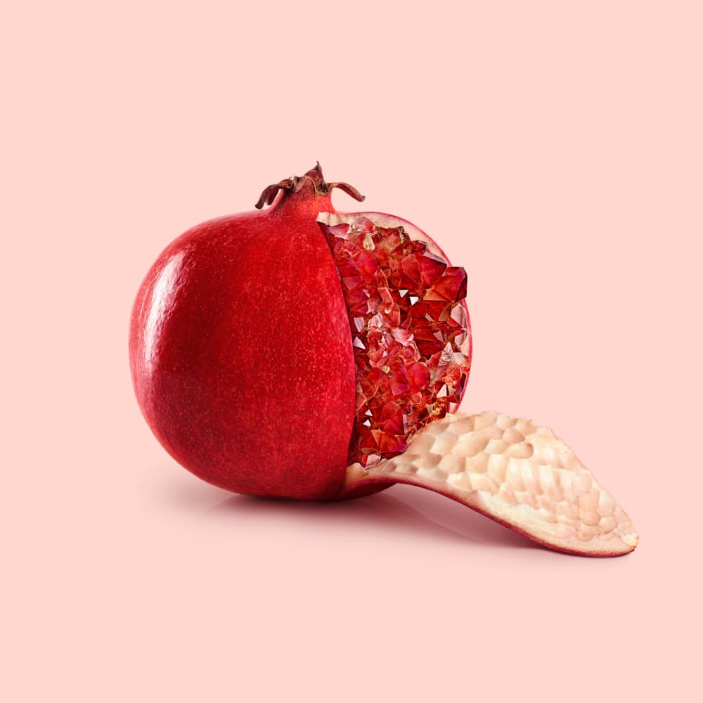 Ruby Pomegranate Geode by Artem Pozdniakov — canvas wall art
