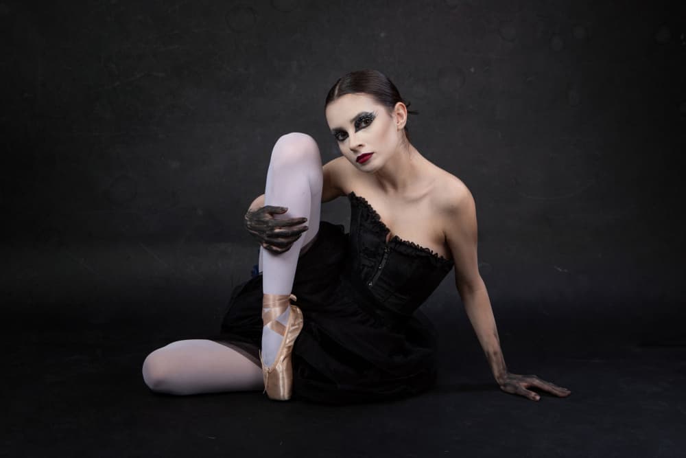Gothic Ballerina's Gaze by Mihai Bogdan R — canvas wall art