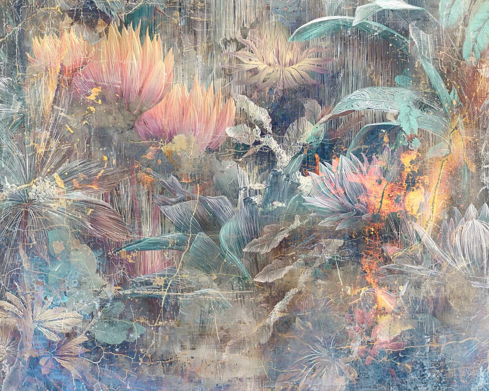Ethereal Jungle Bloom by Rafal Kulik — canvas wall art