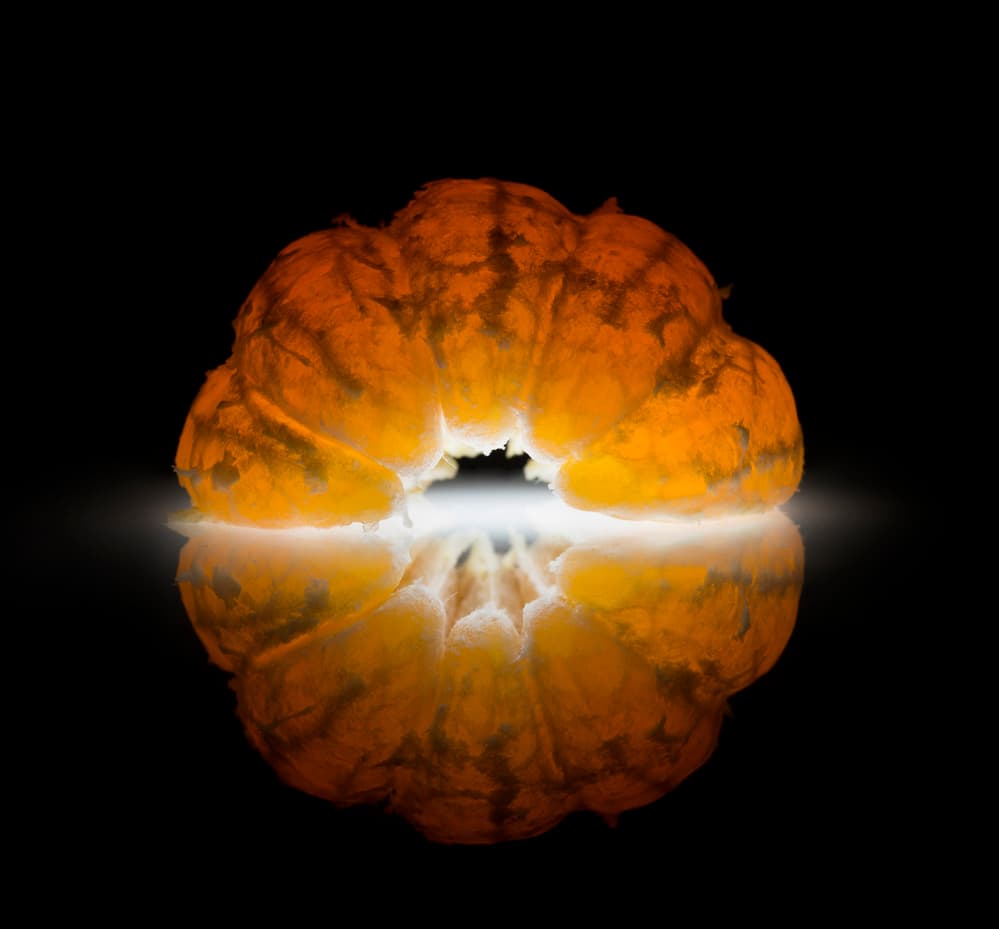 Glowing Orange Reflection by Wieteke de Kogel — canvas wall art