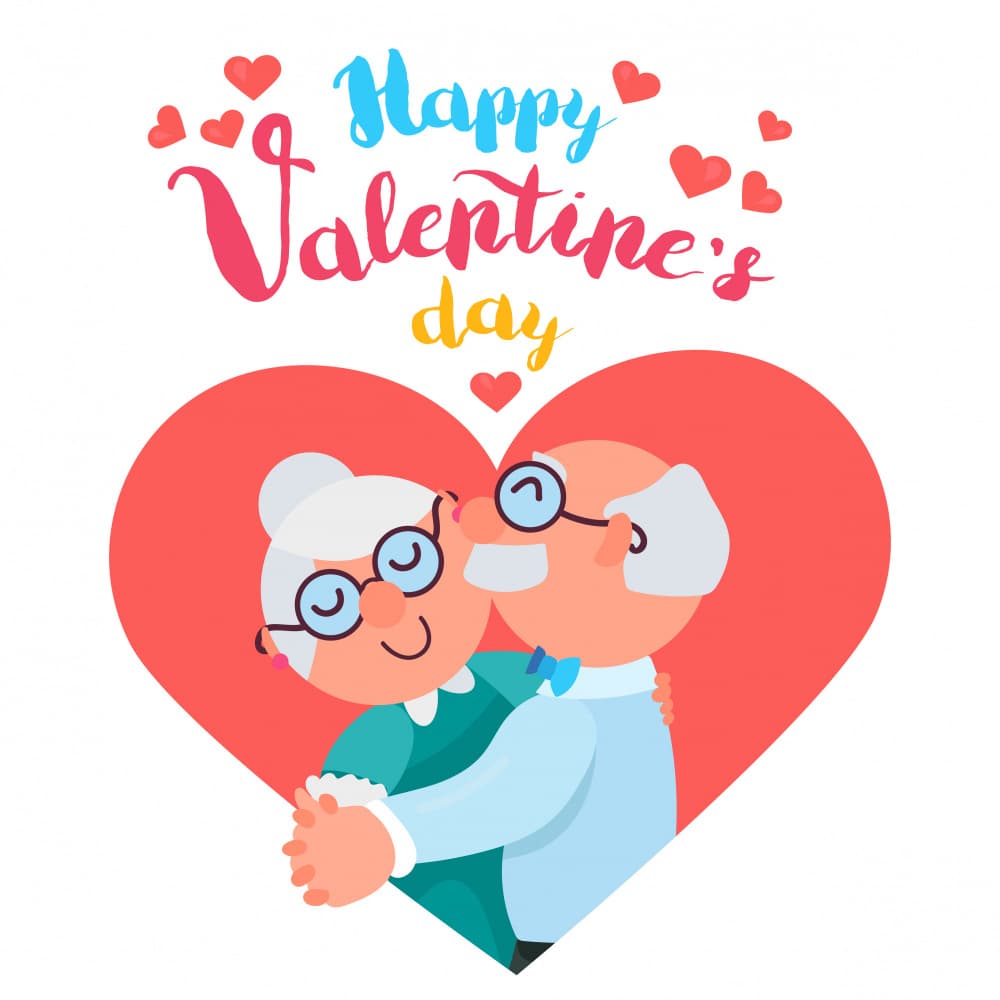 Elderly Valentine Dance by Marika Barsrsind — canvas wall art